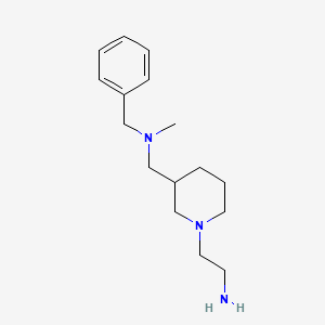 molecular formula C16H27N3 B7916623 2-(3-((Benzyl(methyl)amino)methyl)piperidin-1-yl)ethanamine 