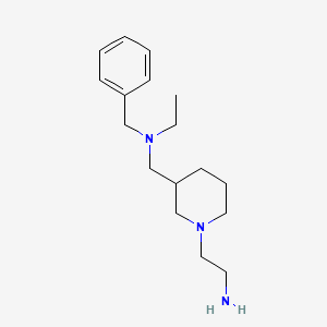 molecular formula C17H29N3 B7916642 2-{3-[(Benzyl-ethyl-amino)-methyl]-piperidin-1-yl}-ethylamine 