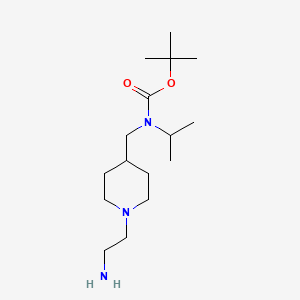 molecular formula C16H33N3O2 B7916685 [1-(2-Amino-ethyl)-piperidin-4-ylmethyl]-isopropyl-carbamic acid tert-butyl ester 