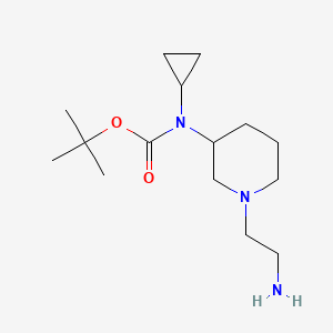 molecular formula C15H29N3O2 B7916693 [1-(2-Amino-ethyl)-piperidin-3-yl]-cyclopropyl-carbamic acid tert-butyl ester 