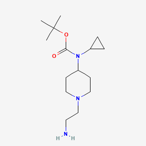 molecular formula C15H29N3O2 B7916697 [1-(2-Amino-ethyl)-piperidin-4-yl]-cyclopropyl-carbamic acid tert-butyl ester 