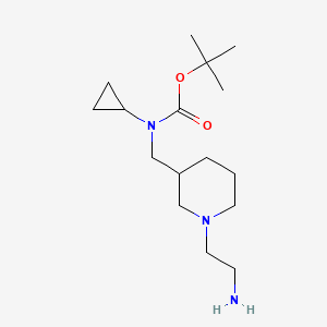 molecular formula C16H31N3O2 B7916704 [1-(2-Amino-ethyl)-piperidin-3-ylmethyl]-cyclopropyl-carbamic acid tert-butyl ester 