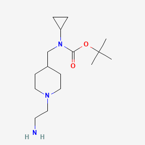 molecular formula C16H31N3O2 B7916710 [1-(2-Amino-ethyl)-piperidin-4-ylmethyl]-cyclopropyl-carbamic acid tert-butyl ester 