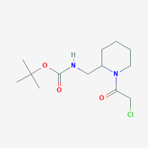 molecular formula C13H23ClN2O3 B7916727 [1-(2-Chloro-acetyl)-piperidin-2-ylmethyl]-carbamic acid tert-butyl ester 