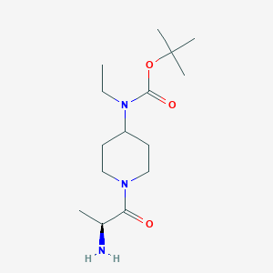 molecular formula C15H29N3O3 B7916740 [1-((S)-2-Amino-propionyl)-piperidin-4-yl]-ethyl-carbamic acid tert-butyl ester 