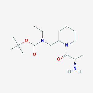 molecular formula C16H31N3O3 B7916747 [1-((S)-2-Amino-propionyl)-piperidin-2-ylmethyl]-ethyl-carbamic acid tert-butyl ester 