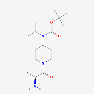 molecular formula C16H31N3O3 B7916778 [1-((S)-2-Amino-propionyl)-piperidin-4-yl]-isopropyl-carbamic acid tert-butyl ester 