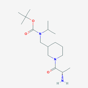 molecular formula C17H33N3O3 B7916791 [1-((S)-2-Amino-propionyl)-piperidin-3-ylmethyl]-isopropyl-carbamic acid tert-butyl ester 