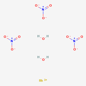 molecular formula H4N3O11Rh B079168 三水合硝酸铑(III) CAS No. 13465-43-5