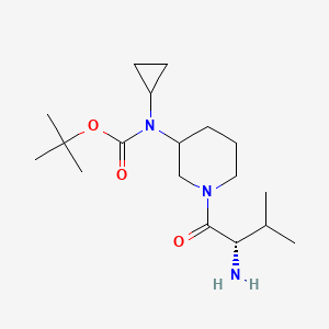 [1-((S)-2-Amino-3-methyl-butyryl)-piperidin-3-yl]-cyclopropyl-carbamic acid tert-butyl ester