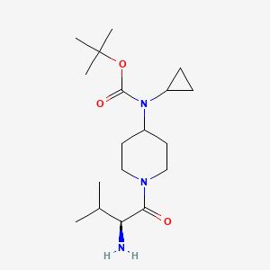 [1-((S)-2-Amino-3-methyl-butyryl)-piperidin-4-yl]-cyclopropyl-carbamic acid tert-butyl ester