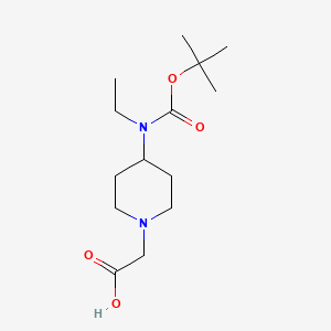 molecular formula C14H26N2O4 B7916846 [4-(tert-Butoxycarbonyl-ethyl-amino)-piperidin-1-yl]-acetic acid 