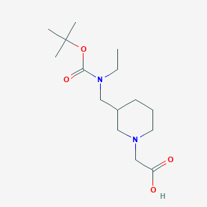 {3-[(tert-Butoxycarbonyl-ethyl-amino)-methyl]-piperidin-1-yl}-acetic acid