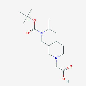 molecular formula C16H30N2O4 B7916884 {3-[(tert-Butoxycarbonyl-isopropyl-amino)-methyl]-piperidin-1-yl}-acetic acid 