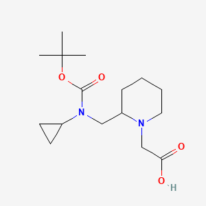 {2-[(tert-Butoxycarbonyl-cyclopropyl-amino)-methyl]-piperidin-1-yl}-acetic acid