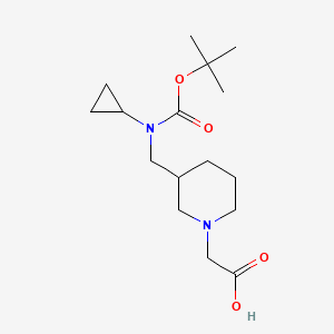 {3-[(tert-Butoxycarbonyl-cyclopropyl-amino)-methyl]-piperidin-1-yl}-acetic acid