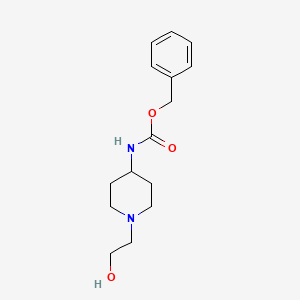 [1-(2-Hydroxy-ethyl)-piperidin-4-yl]-carbamic acid benzyl ester