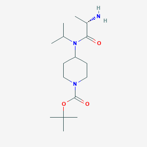 4-[((S)-2-Amino-propionyl)-isopropyl-amino]-piperidine-1-carboxylic acid tert-butyl ester