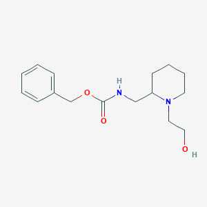 molecular formula C16H24N2O3 B7916925 [1-(2-Hydroxy-ethyl)-piperidin-2-ylmethyl]-carbamic acid benzyl ester 