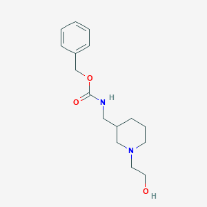 [1-(2-Hydroxy-ethyl)-piperidin-3-ylmethyl]-carbamic acid benzyl ester