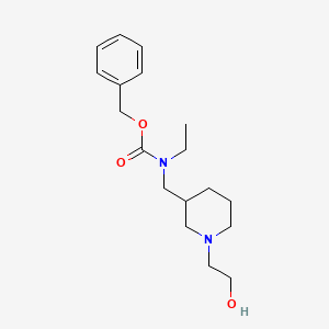 molecular formula C18H28N2O3 B7916964 Ethyl-[1-(2-hydroxy-ethyl)-piperidin-3-ylmethyl]-carbamic acid benzyl ester 