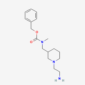 molecular formula C17H27N3O2 B7916977 [1-(2-Amino-ethyl)-piperidin-3-ylmethyl]-methyl-carbamic acid benzyl ester 