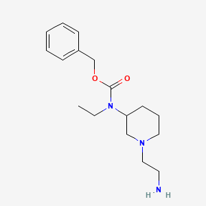 molecular formula C17H27N3O2 B7916993 [1-(2-Amino-ethyl)-piperidin-3-yl]-ethyl-carbamic acid benzyl ester 