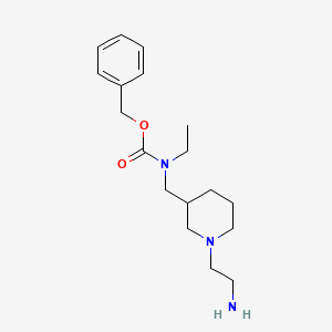 molecular formula C18H29N3O2 B7917006 [1-(2-Amino-ethyl)-piperidin-3-ylmethyl]-ethyl-carbamic acid benzyl ester 