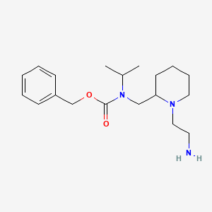 molecular formula C19H31N3O2 B7917009 [1-(2-Amino-ethyl)-piperidin-2-ylmethyl]-isopropyl-carbamic acid benzyl ester 