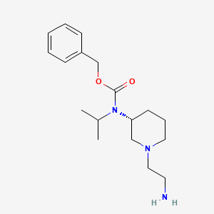 molecular formula C18H29N3O2 B7917020 [(R)-1-(2-Amino-ethyl)-piperidin-3-yl]-isopropyl-carbamic acid benzyl ester 