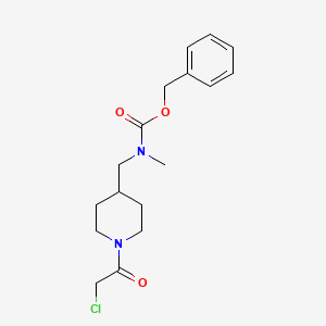 molecular formula C17H23ClN2O3 B7917027 [1-(2-Chloro-acetyl)-piperidin-4-ylmethyl]-methyl-carbamic acid benzyl ester 