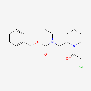 molecular formula C18H25ClN2O3 B7917051 [1-(2-Chloro-acetyl)-piperidin-2-ylmethyl]-ethyl-carbamic acid benzyl ester 