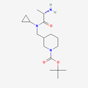 3-{[((S)-2-Amino-propionyl)-cyclopropyl-amino]-methyl}-piperidine-1-carboxylic acid tert-butyl ester