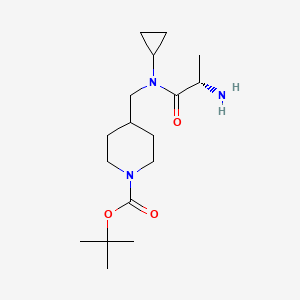 4-{[((S)-2-Amino-propionyl)-cyclopropyl-amino]-methyl}-piperidine-1-carboxylic acid tert-butyl ester