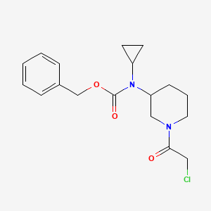 molecular formula C18H23ClN2O3 B7917102 [1-(2-Chloro-acetyl)-piperidin-3-yl]-cyclopropyl-carbamic acid benzyl ester 