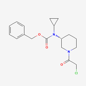 [(R)-1-(2-Chloro-acetyl)-piperidin-3-yl]-cyclopropyl-carbamic acid benzyl ester