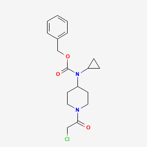 molecular formula C18H23ClN2O3 B7917114 [1-(2-Chloro-acetyl)-piperidin-4-yl]-cyclopropyl-carbamic acid benzyl ester 