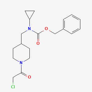 molecular formula C19H25ClN2O3 B7917125 [1-(2-Chloro-acetyl)-piperidin-4-ylmethyl]-cyclopropyl-carbamic acid benzyl ester 