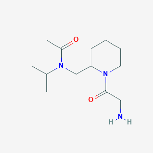 molecular formula C13H25N3O2 B7917137 N-[1-(2-Amino-acetyl)-piperidin-2-ylmethyl]-N-isopropyl-acetamide 