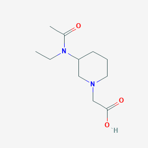 molecular formula C11H20N2O3 B7917161 [3-(Acetyl-ethyl-amino)-piperidin-1-yl]-acetic acid 