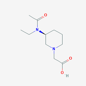 molecular formula C11H20N2O3 B7917168 [(S)-3-(Acetyl-ethyl-amino)-piperidin-1-yl]-acetic acid 