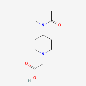 molecular formula C11H20N2O3 B7917176 [4-(Acetyl-ethyl-amino)-piperidin-1-yl]-acetic acid 