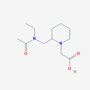 molecular formula C12H22N2O3 B7917184 {2-[(Acetyl-ethyl-amino)-methyl]-piperidin-1-yl}-acetic acid 