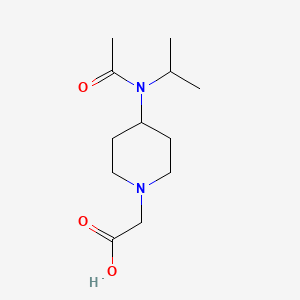 molecular formula C12H22N2O3 B7917199 [4-(Acetyl-isopropyl-amino)-piperidin-1-yl]-acetic acid 