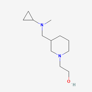 molecular formula C12H24N2O B7917213 2-{3-[(Cyclopropyl-methyl-amino)-methyl]-piperidin-1-yl}-ethanol 