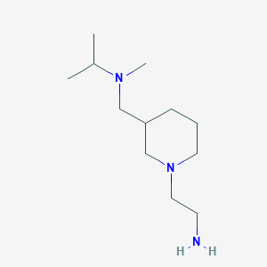 molecular formula C12H27N3 B7917247 [1-(2-Amino-ethyl)-piperidin-3-ylmethyl]-isopropyl-methyl-amine 