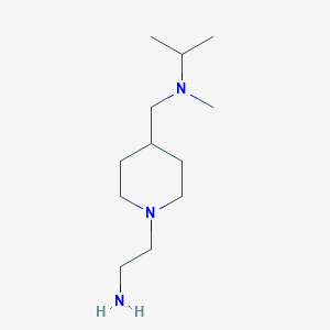 molecular formula C12H27N3 B7917253 [1-(2-Amino-ethyl)-piperidin-4-ylmethyl]-isopropyl-methyl-amine 