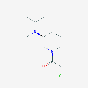 molecular formula C11H21ClN2O B7917291 2-Chloro-1-[(S)-3-(isopropyl-methyl-amino)-piperidin-1-yl]-ethanone 