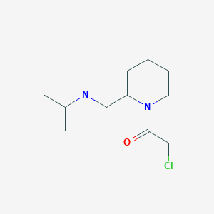 molecular formula C12H23ClN2O B7917302 2-Chloro-1-{2-[(isopropyl-methyl-amino)-methyl]-piperidin-1-yl}-ethanone 