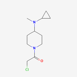 molecular formula C11H19ClN2O B7917332 2-Chloro-1-[4-(cyclopropyl-methyl-amino)-piperidin-1-yl]-ethanone 